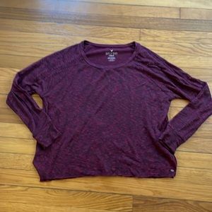 Maroon Long sleeve tee